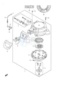 DF 9.9A drawing Recoil Starter