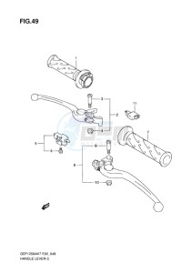 GSF-1250S ABS BANDIT EU drawing HANDLE LEVER