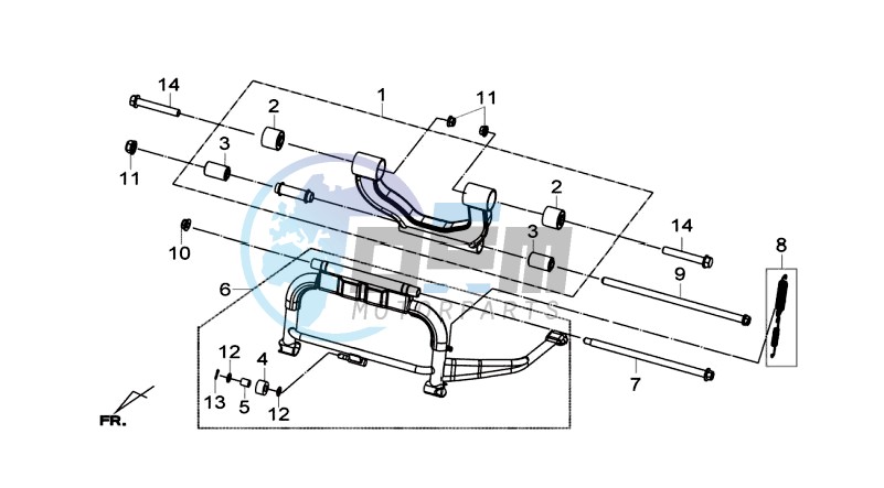 CENTRAL STAND -SIDE STAND- KICKSTARTER PEDAL