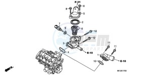 CBR600RR9 UK - (E / MME SPC 3E) drawing THERMOSTAT