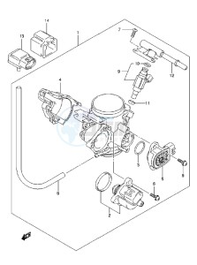 LT-A750XZ drawing THROTTLE BODY