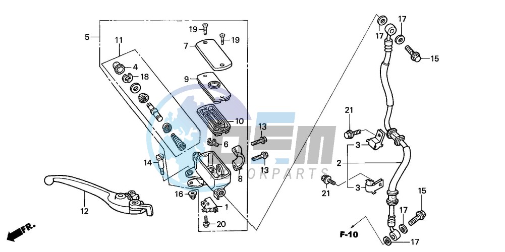 FR. BRAKE MASTER CYLINDER (CBF500)