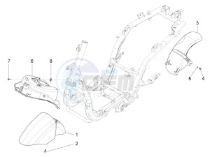 FLY 150 (NAFTA) drawing Wheel housing - Mudguard