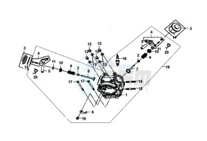 SYMPHONY SR 50 (L8) EU drawing CYLINDER HEAD KPL.