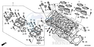 CBR1000S1 2ED - (2ED) drawing CYLINDER HEAD