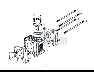 ORBIT II 50 (45 KM/H) (AE05W8-EU) (L8-M0) drawing CYLINDER