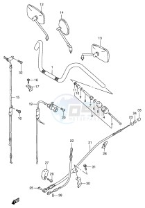 VS600GL (E2) INTRUDER drawing HANDLEBAR (MODEL S)