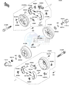 KAF 540 D [MULE 2020] (D1) [MULE 2020] drawing FRONT HUB