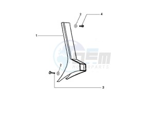 PX 125 drawing Front covers - Mudguard