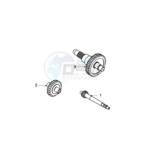 SAT400 drawing DRIVE SHAFTS / KICKSTARTER