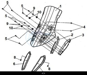 JOYRIDE 300 (LJ30W3-EU) (M3) drawing WIND SCREEN