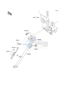 ZX 1000 E [NINJA ZX-10R] (E8F-E9FA) 0E8F drawing STAND-- S- -