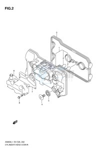 AN650 (E3-E28) Burgman drawing CYLINDER HEAD COVER