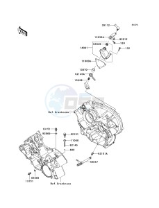 KVF 700 A [PRAIRIE 700 4X4] (A1-A2) [PRAIRIE 700 4X4] drawing GEAR CHANGE MECHANISM