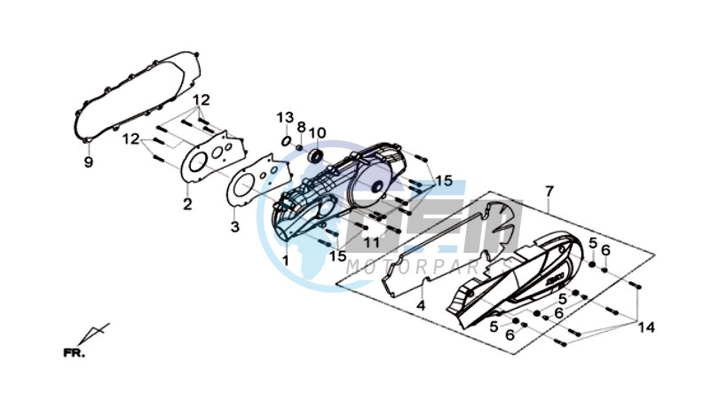 CRANKCASE COVER LEFT