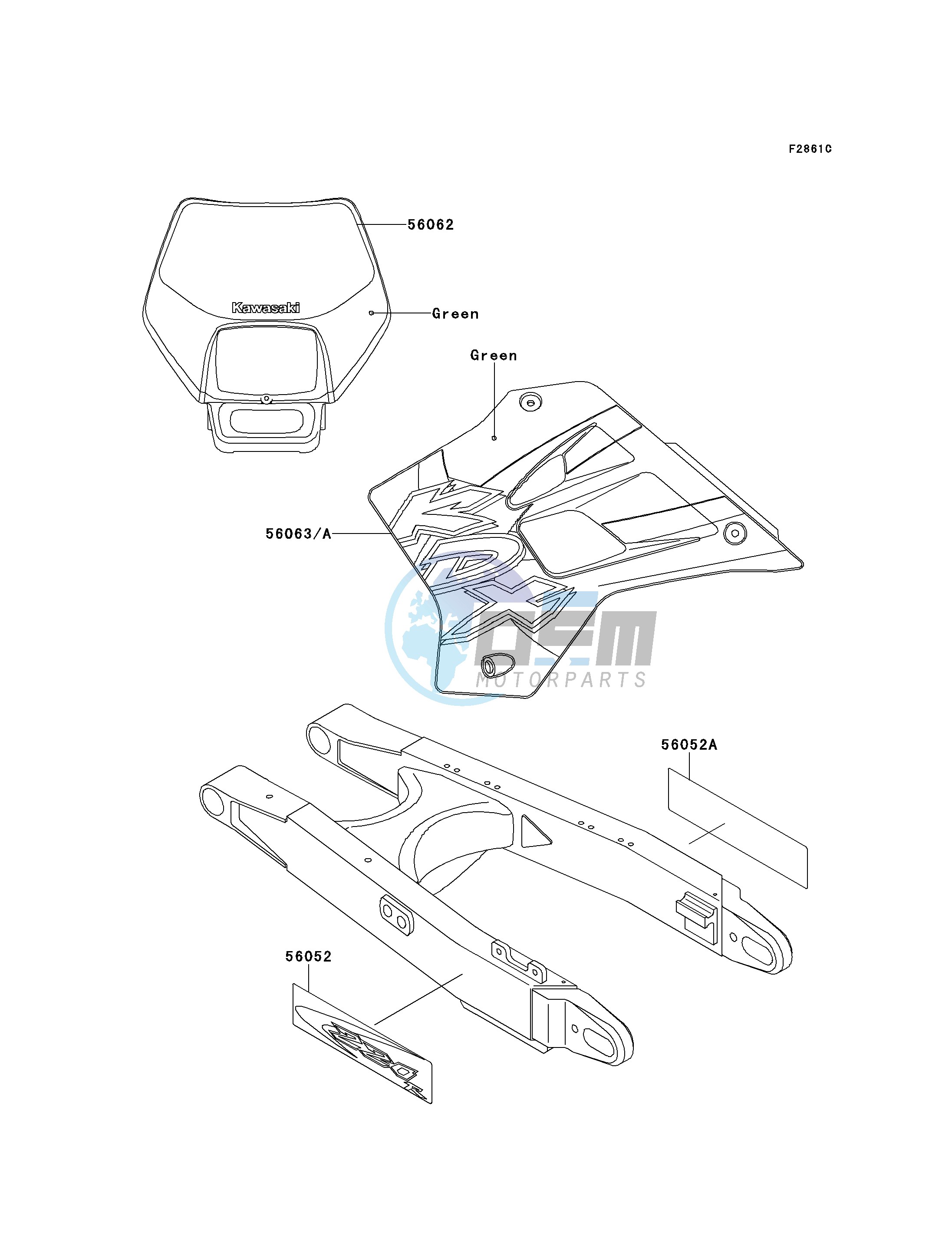 DECALS-- KDX220-A7- -