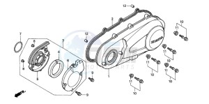 SH125 drawing LEFT CRANKCASE COVER