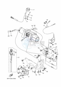 YFM450FWBD KODIAK 450 EPS (BHT4) drawing WINCH