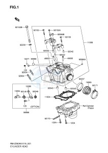 RM-Z250 (E19) drawing CYLINDER HEAD