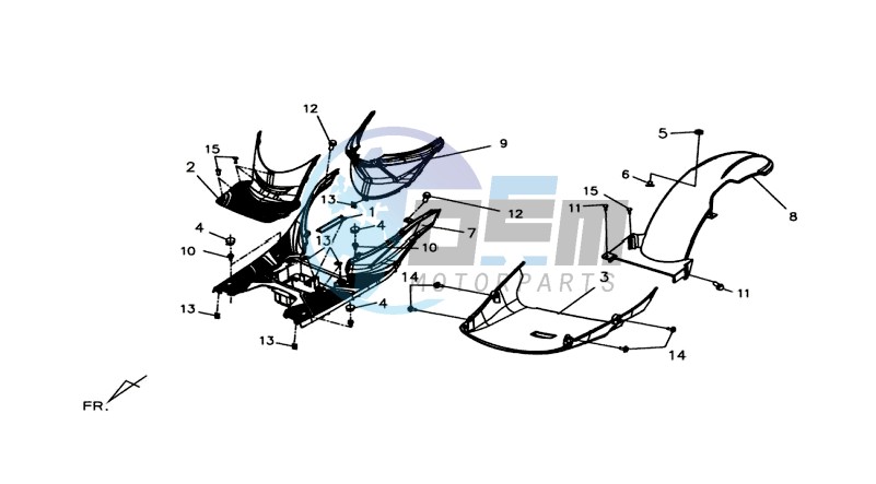 FOOTREST / FRAME COWLING