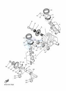 MT-25 MTN250-A (B4W1) drawing CRANKSHAFT & PISTON