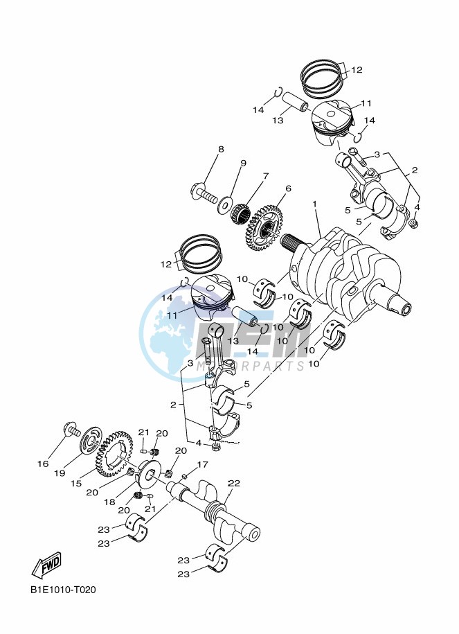 CRANKSHAFT & PISTON