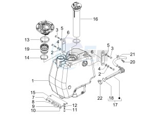 Runner 125 VX 4t Race e3 (UK) UK drawing Fuel Tank