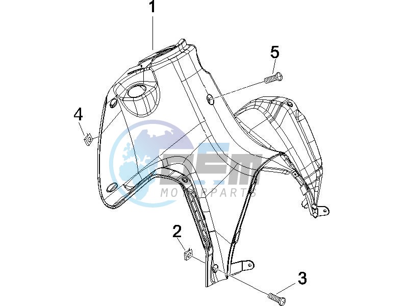 Front glove-box - Knee-guard panel