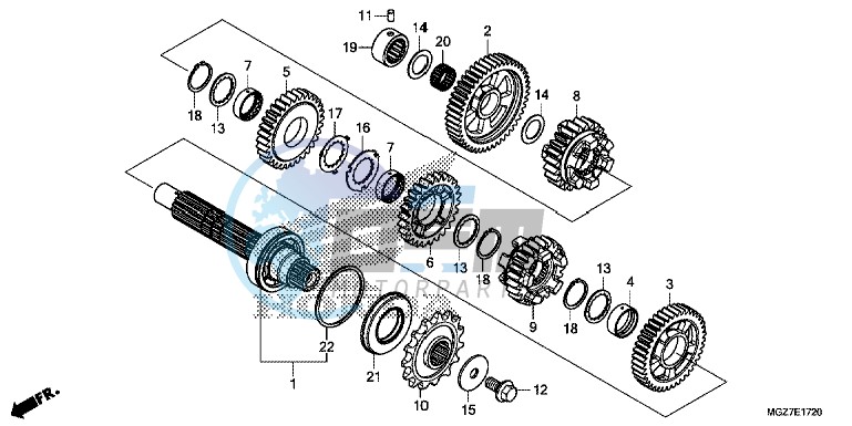 TRANSMISSION (COUNTERSHAFT)