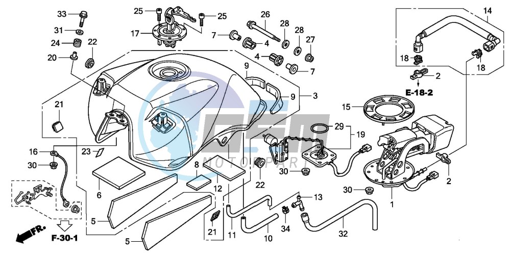 FUEL TANK (CBF600S8/SA8)