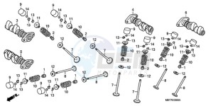 XL1000V9 Ireland - (EK) drawing CAMSHAFT/VALVE