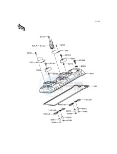 NINJA H2R ZX1000PFF EU drawing Cylinder Head Cover