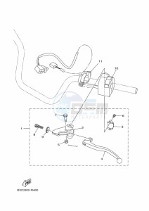 YFM700FWBD KODIAK 700 EPS (BGF1) drawing HANDLE SWITCH & LEVER