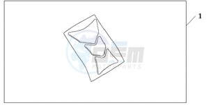 CBR1000RR9 Europe Direct - (ED / MK) drawing TANK PAD HONDA WING LOGO