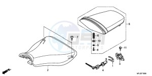 CBR600RRC drawing SEAT