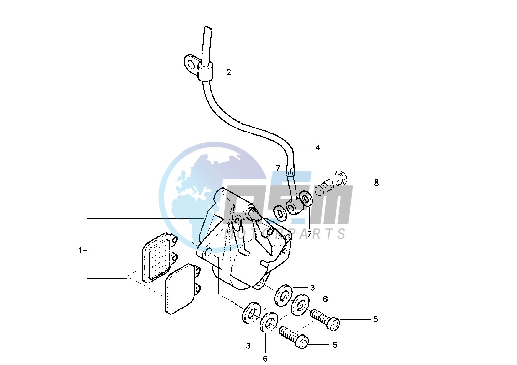 Front brake caliper