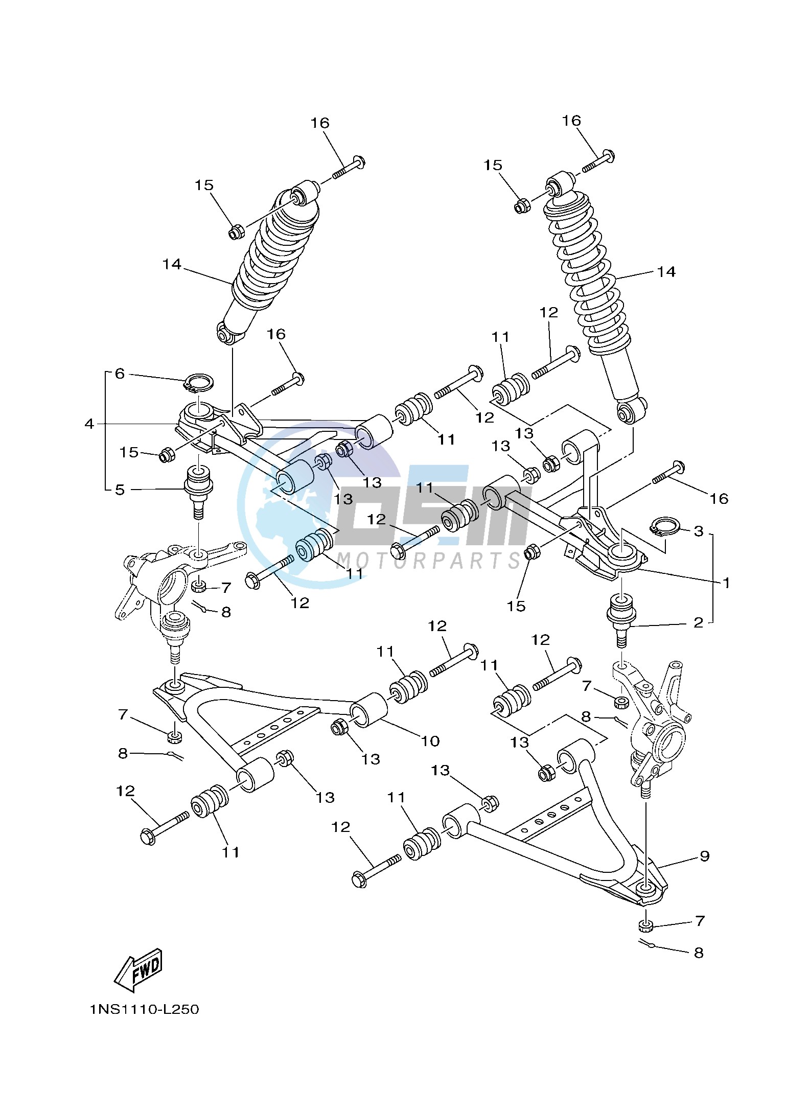 FRONT SUSPENSION & WHEEL