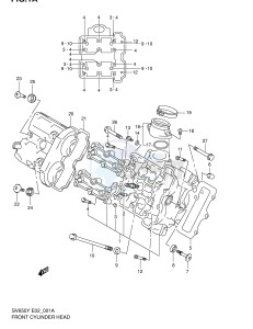 SV650 (E2) drawing FRONT CYLINDER HEAD