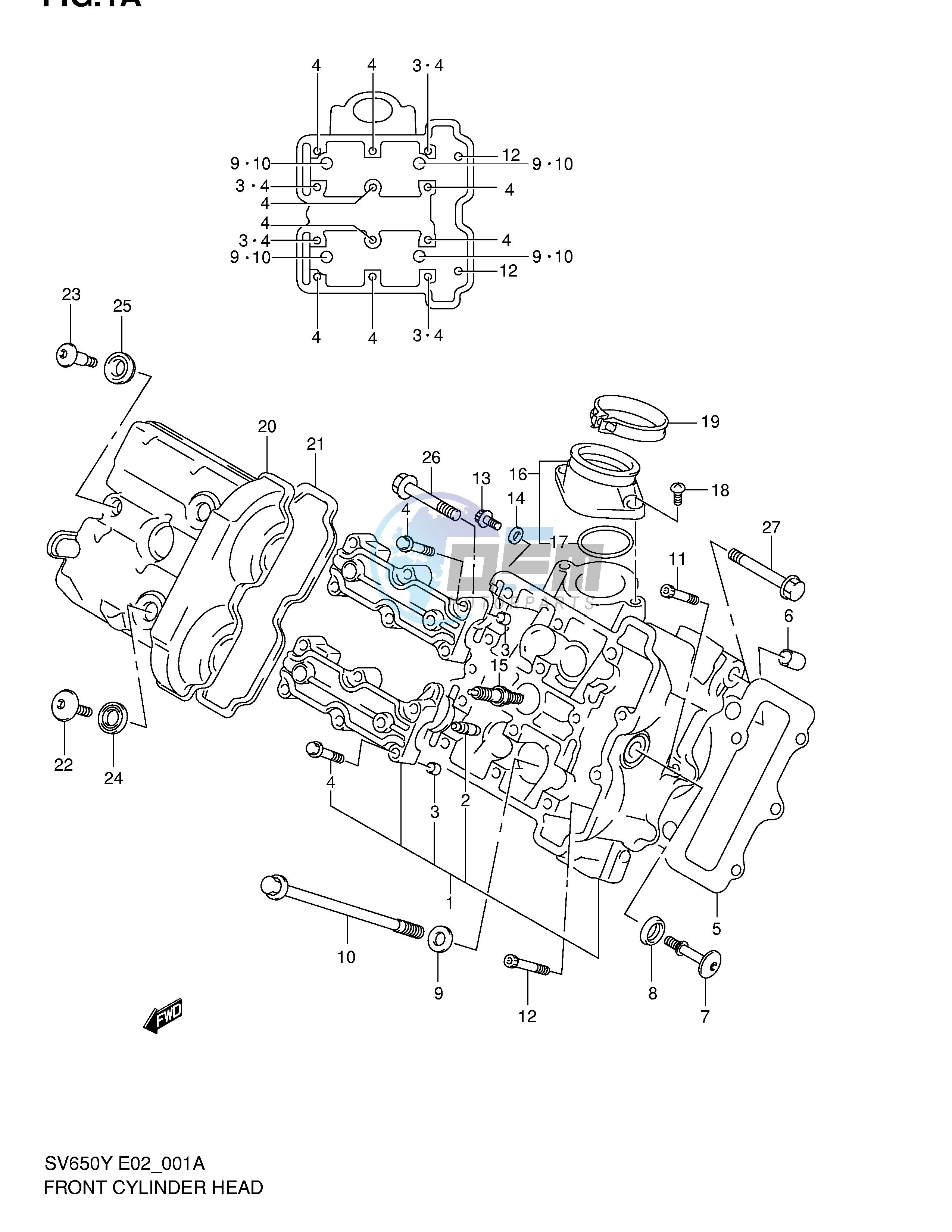 FRONT CYLINDER HEAD