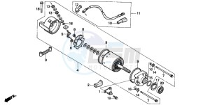 NX500 DOMINATOR drawing STARTING MOTOR