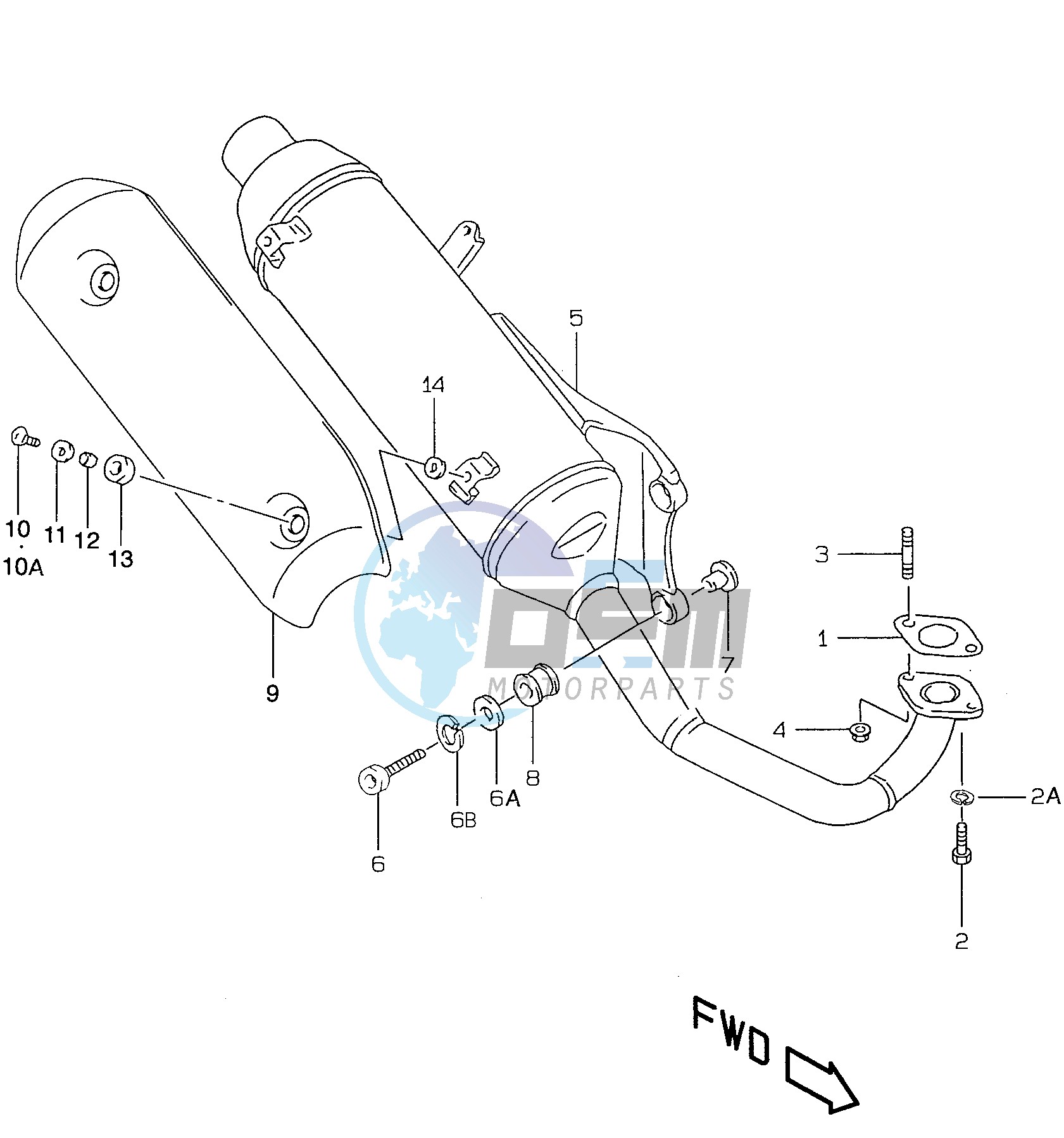 MUFFLER (model  K1 P26)