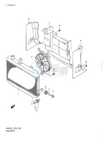 AN400 ABS BURGMAN EU drawing RADIATOR