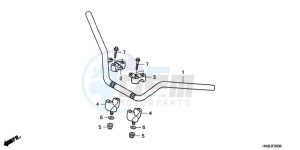 TRX500FAA Australia - (U) drawing HANDLE PIPE