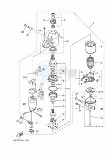 F100BETX drawing STARTER-MOTOR