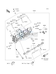 ZX 600 P [NINJA ZX-6R] (7F-8FA) P7F drawing THROTTLE