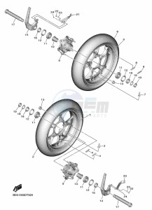 NIKEN MXT850 (BD5F) drawing FRONT WHEEL