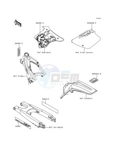 KX 125 K [KX125] (K1) [KX125] drawing LABELS