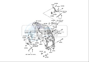 ZX-10R NINJA - 1000 cc (EU) drawing ENGINE MOUNT