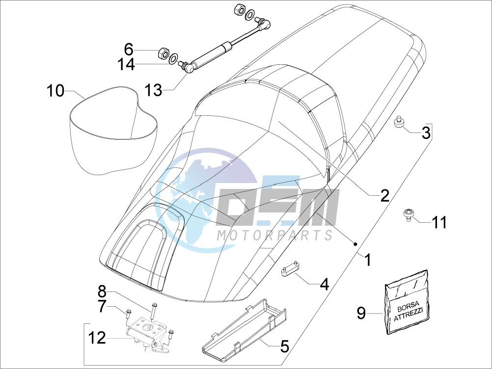 Saddle seats - Tool roll