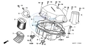 NT700VAA Europe Direct - (ED / ABS) drawing AIR CLEANER